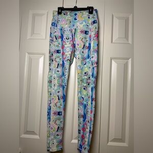 Dena Lyons Palm Beach Blue Pizzazz Leggings